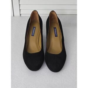 Margaux Black Suede Classic Pumps